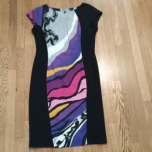 ESCADA High End Designer dress - Shape contouring color block - size 8